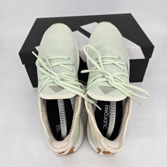 New adidas Cloudfoam Pure 'Linen Green Gum' Women's Running Shoes Size 7.5 - Picture 5 of 8